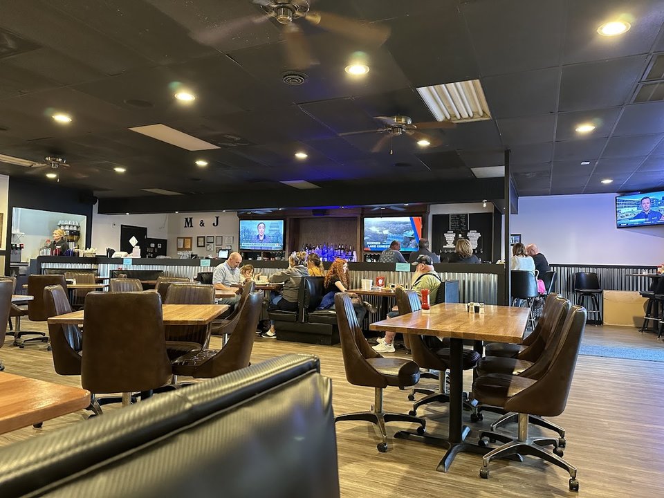 Restaurant storefront with parking nearby